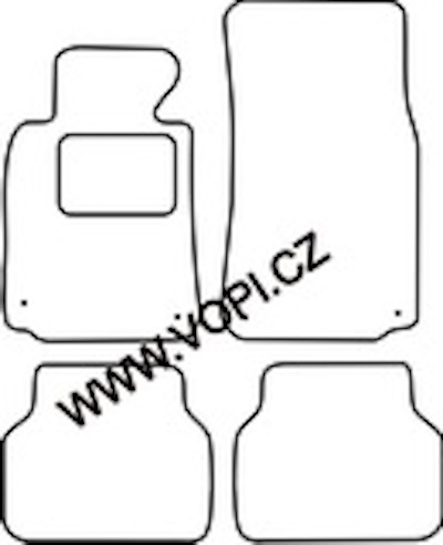 Autokoberce BMW E39 (5-serie) 1995 - 05/2003 Perfectfit (406)